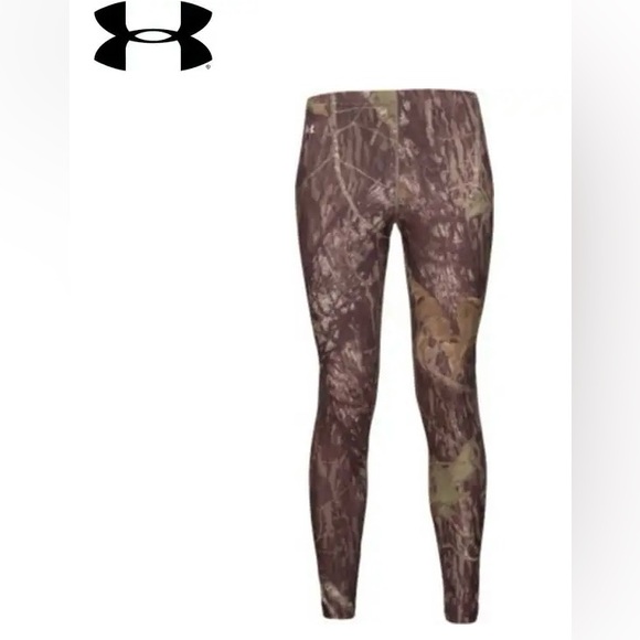 Under Armour Cold Gear X Mossy Oak‎ BreakUp Women’s Sz M Camo Leggings - Picture 1 of 12